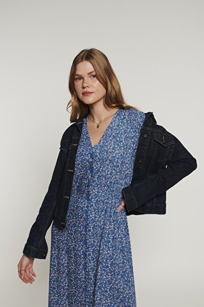 Lyn Devon Fancy Floral Φόρεμα - Μπλε