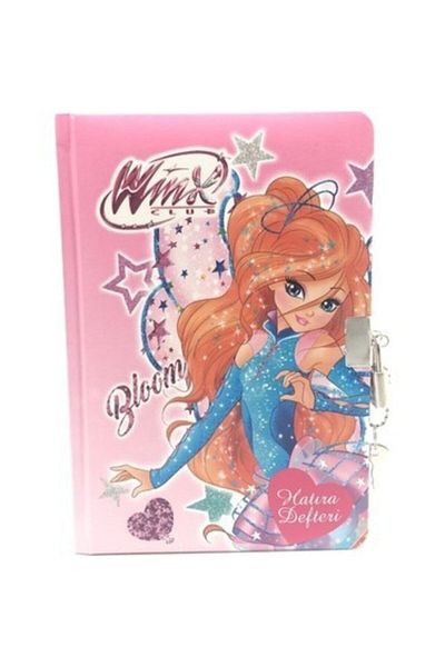 Gıpta كتاب تذكاري مقفل Winx غطاء صلب بخيوط 14 × 20 سم 96 ورقة 3431 (لون مختلط 1 قطعة)