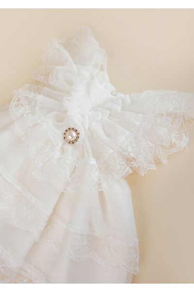 Little Ya Ya Love Mademoiselle White Lace Detail Dress