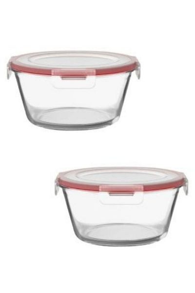 Perodia 2-Piece Pyrex Storage Container Oven Container Set 2320 Cc
