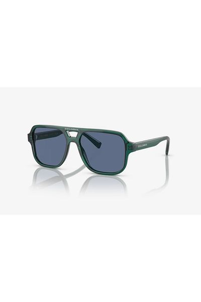 Dolce&Gabbana Dgj40033008/8050 Children's Sunglasses Green Bone Framed Uv400