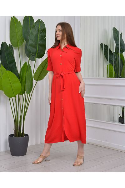 CİXAPLE Rochie cu nasturi Ayrobin cu guler cămașă