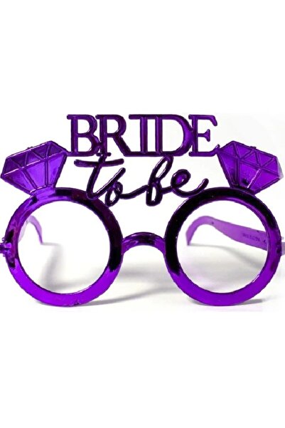 parti sürprizi نظارة العروس تو بي سنجل ستون للحفلات باللون الأرجواني