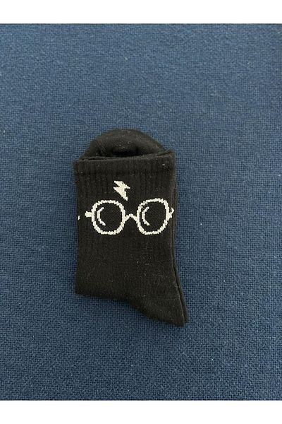 Touz Унисекс черни HP очила за колежански чорапи