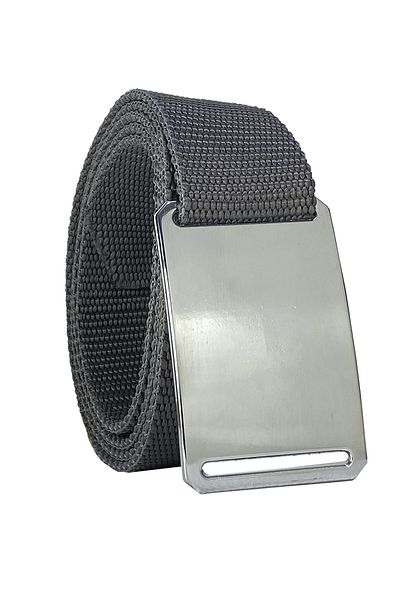 GoDeri 2023 Νέα σεζόν Unisex Nickel γυαλιστερή απλή πόρπη γκρι ζώνη με κολόνα 4 cm=Γυαλιστερή.