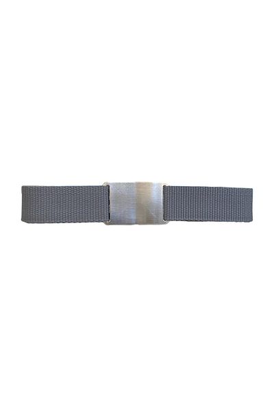 GoDeri 2023 Νέα σεζόν Unisex Nickel γυαλιστερή απλή πόρπη γκρι ζώνη με κολόνα 4 cm=Γυαλιστερή.