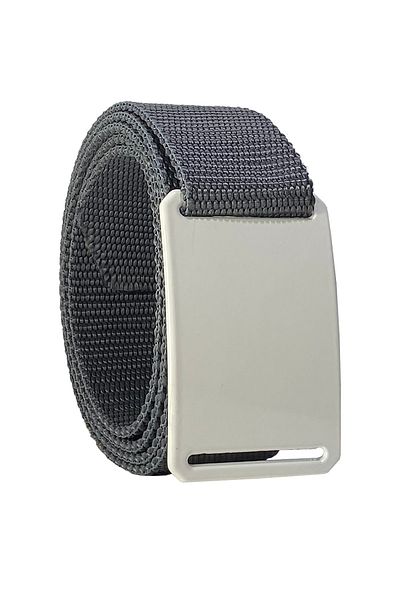 GoDeri 2023 New Season - Unisex White, Plain Buckle and Smoke Column Belt 4 Cm=White.Solid