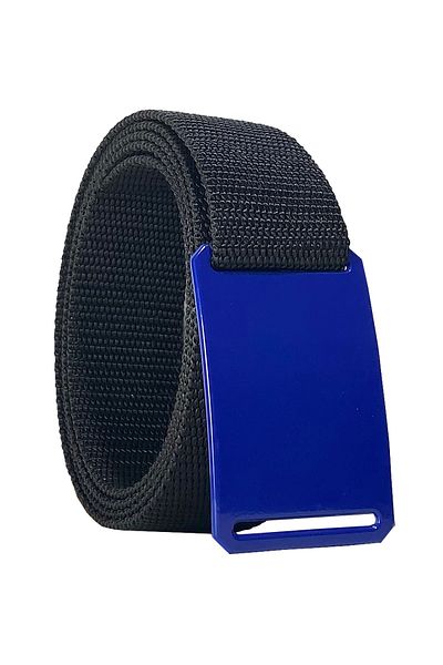 GoDeri Noul sezon 2023 Miel negru unisex cu cataramă albastră și centură coloană 4 cm