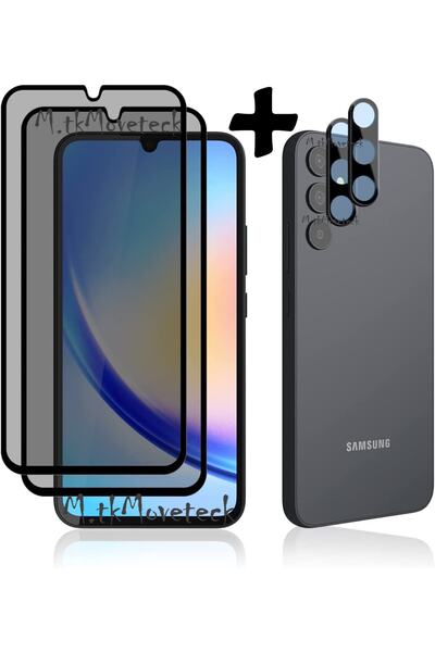 m.tk moveteck Samsung Galaxy A14 Uyumlu Hayalet Ekran Koruyucu Cam Ve Kamera ...