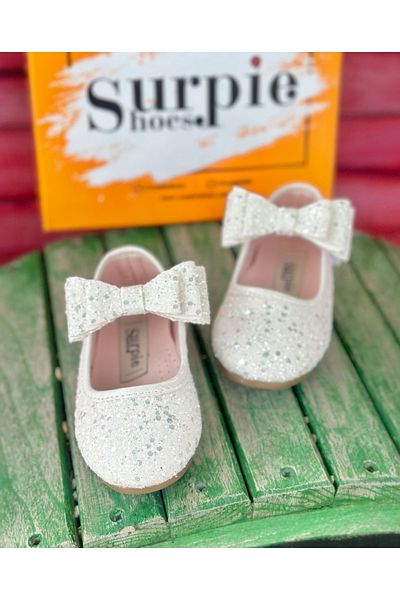 Surpie Shoes Balerini ortopedici cu bandă și paiete Balerini pentru fete