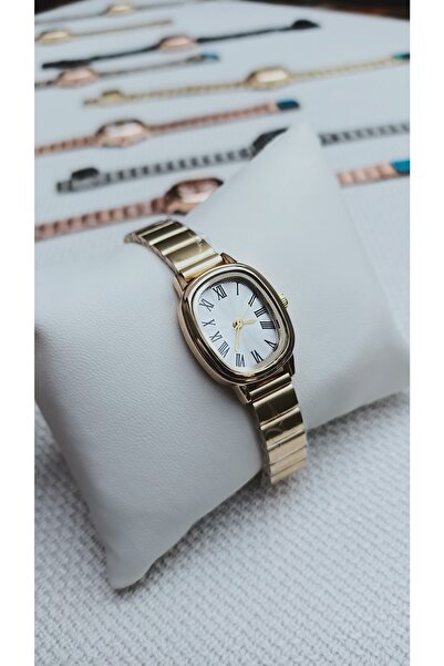 pullmarkt ساعة يد نسائية عتيقة - تصميم بسيط بأرقام رومانية