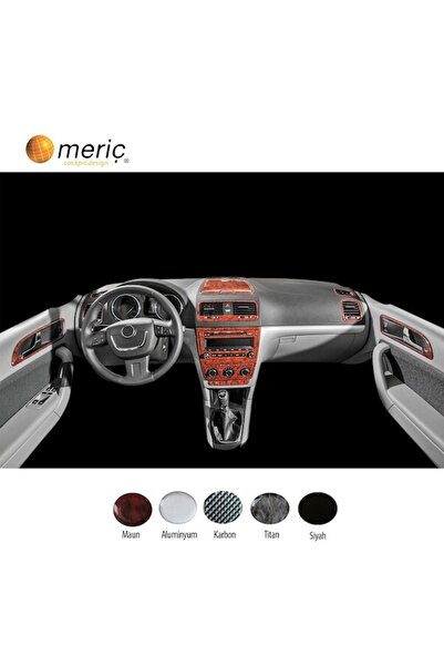 meriç cockpit design ميريتش ®   سكودا يتي تراك أمامي مطلي أسود لامع 21 قطعة 2...