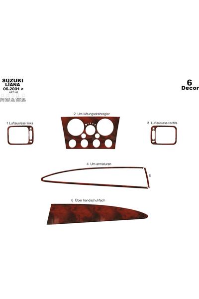 meriç cockpit design ميريتش ®   سوزوكي ليانا توربيدو أمامي مطلي بالماهوجني 6 ...