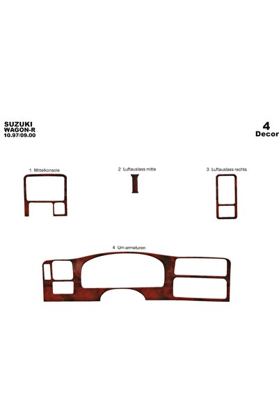 meriç cockpit design ميريتش ®   سوزوكي واجون-ار توربيدو امامي مطلي ماهوجني 4 ...