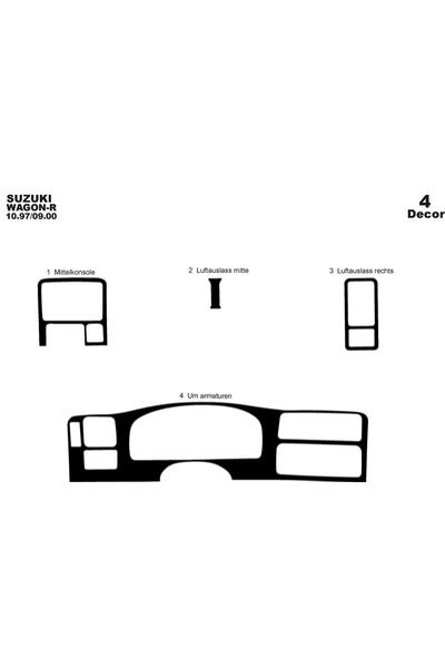 meriç cockpit design ميريتش ®   سوزوكي واجون-آر تراك أمامي مطلي باللون الأسود...