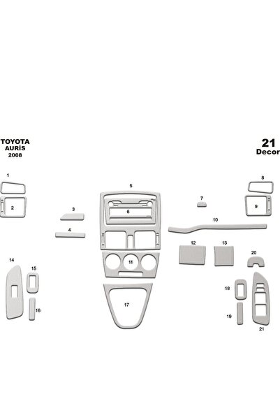 meriç cockpit design ميريتش ®   تويوتا اوريس تنجيد صندوق الامانات الامامي الو...