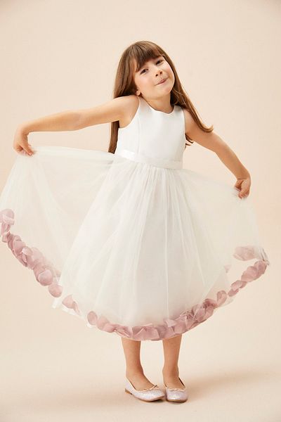 Oleg Cassini Children's Dress with Strappy Tulle Skirt
