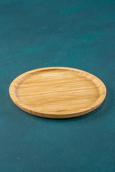 ACAR Bamboo Round Plate - 20 Cm