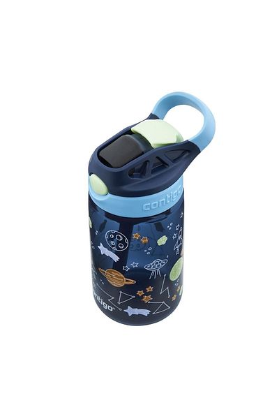 Contigo Gizmo Flip Pro Space Tritan Kids Water Bottle 420ml Navy Blue