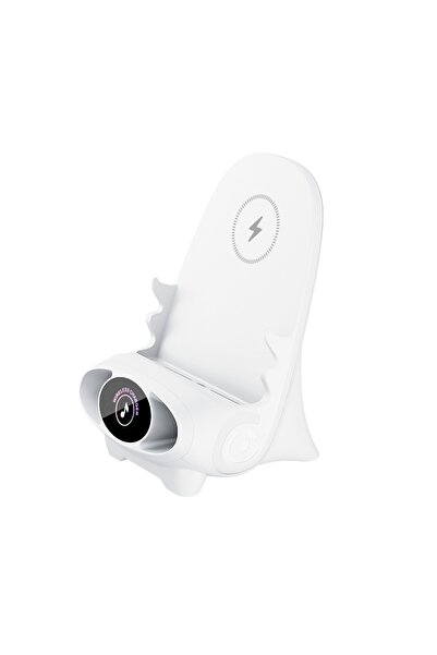 Microcase Universal 15w 3in1 Hopörlörlü Koku Mekanizmalı Kablosuz Hızlı Şarj Standı - Al3778