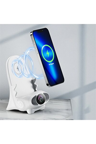 Microcase Universal 15w 3in1 Hopörlörlü Koku Mekanizmalı Kablosuz Hızlı Şarj Standı - Al3778