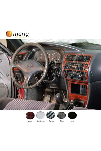 meriç cockpit design ميريتش ®   تويوتا كورولا تنجيد توريد امامي اسود لامع 7 ق...