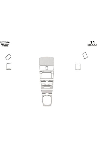 meriç cockpit design ميريتش ®   تويوتا كورولا توريدات أمامية ألمنيوم 11 قطعة ...