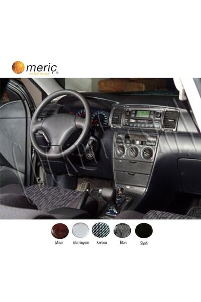meriç cockpit design ميريتش ®   تويوتا كورولا تنجيد صندوق اليد الأمامي أسود ل...