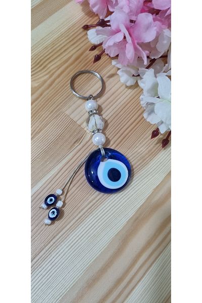 erdoğan hobi Keychain Charm Murano Crystal Ornament Car Ornament Bag Ornament Evil Eye Beaded Gift Keychain