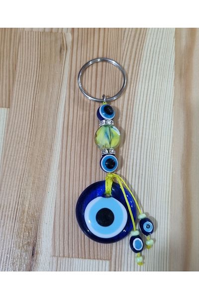 erdoğan hobi Keychain Charm Murano Neon Ornament Car Ornament Bag Ornament Evil Eye Beaded Gift Keychain