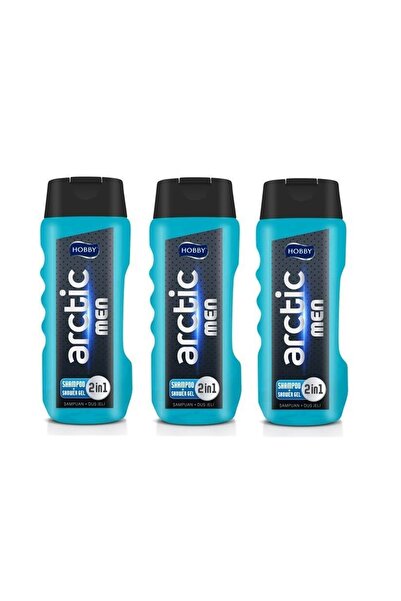 Hobby Men Şampuan + Duş Jeli Arctic 500 Ml X 3 Adet
