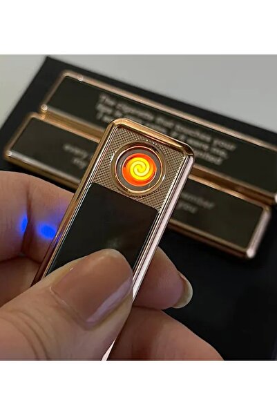 Ozka Leather Collection Şarj Edilebilir Elektronik Sürgülü Alevsiz Çakmak