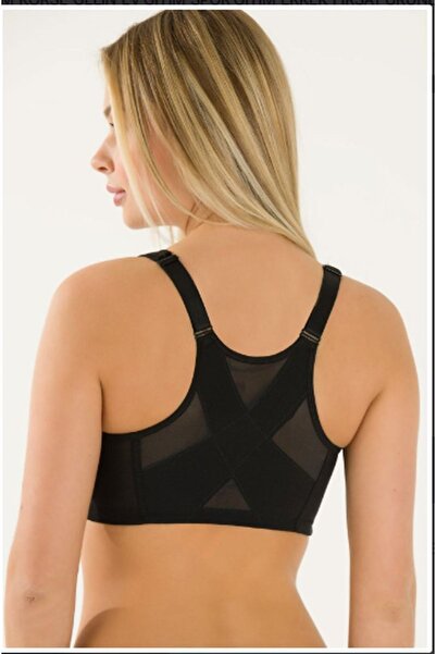 Yeni İnci Front Closure Soft Textured Gathering Bra 1960