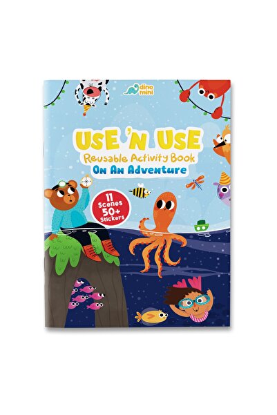 Neobebek Use 'n Use Reusable Activity Book - On An Adventure (TÜKENMEYEN STİC...