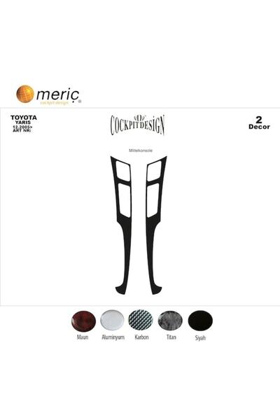 meriç cockpit design ميريتش ®   تويوتا ياريس تنجيد صندوق اليد الأمامي أسود لا...