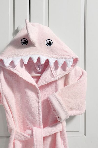 Tanem Home Cotton Shark Embroidered Children's Bathrobe for Women