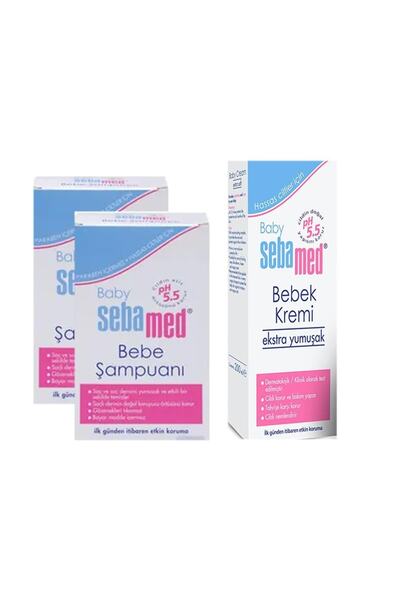 Sebamed Baby Shampoo 150ml+ Baby Cream 200ml Set of 3