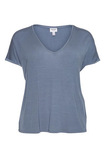 Veromoda Curve Vero Moda Curve Damen/Mädchen China Blau T-Shirt