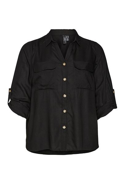 Veromoda Curve Czarna spódnica Vero Moda Curve dla kobiet/dziewcząt