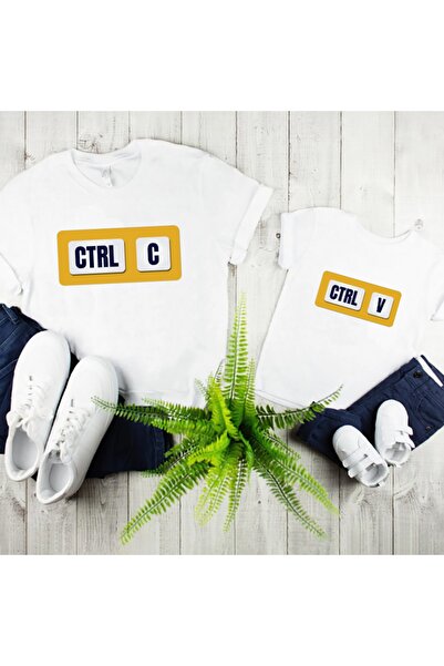 YAPO TİCARET تي شيرت نسخ ولصق للأب والطفل (السعر لقطعة واحدة)