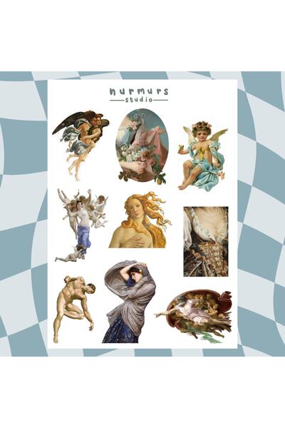 Nurmurs Sanat Sticker Seti - Laptop Tablet Telefon Planner - Ajanda - Bullet ...