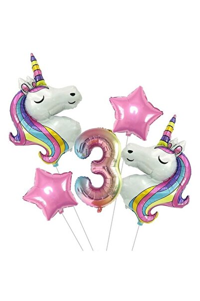 DÜVENCİ TİCARET Çıtıpıtıstore Ünicorn Balon Set