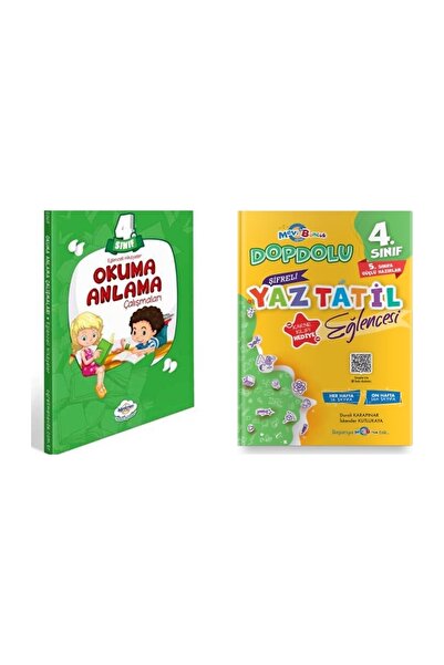 öğretmen evde 4. Sınıf Tatil Eğlencesi (okuma Anlama Çalışmaları+tatil Kitabı)