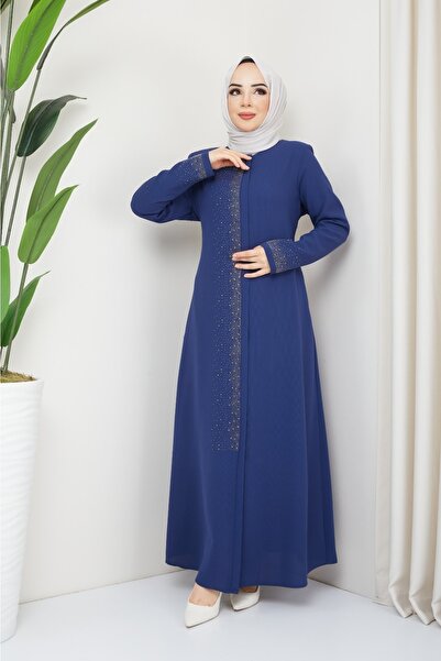 KMKkombin Women's Summer Hidden Zipper Honeycomb Fabric Hijab Topcoat