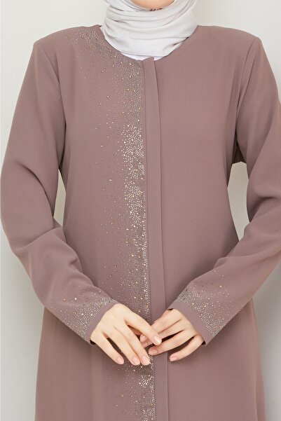 KMKkombin Women's Summer Hidden Zipper Honeycomb Fabric Hijab Topcoat