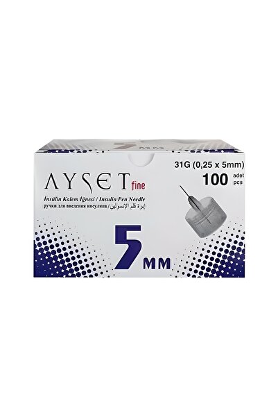 Ayset Fine 5mm Iğne Ucu 1 Kutu 100 Adet