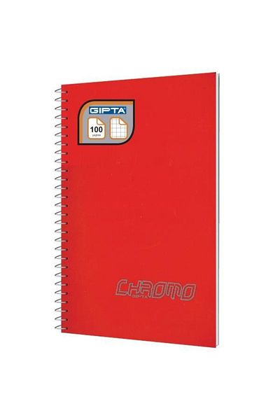Gıpta Chromo A4 100 Sheets Spiral Checked Notebook