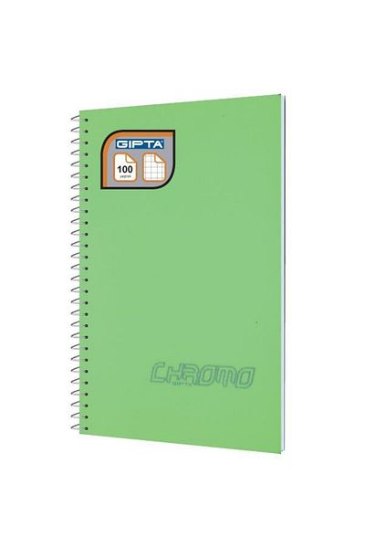 Gıpta Chromo A4 100 Sheets Spiral Checked Notebook