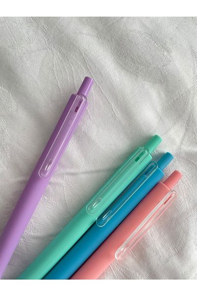 Planet Butik Pastel Versatil Pen with Micro Rubber Body Set of 4