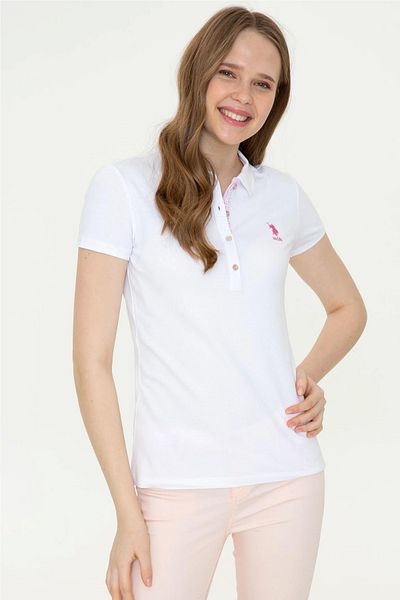 U.S. Polo Assn. Tricou de damă cu gât polo Basic